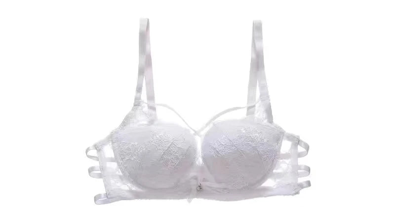 Holiday Bridal Lingerie Set Sexy Red Lace Bra Low Back Support Push Up Bralette Pure Desire CA Delivery MOYISU Sexy  32-38 Tushy