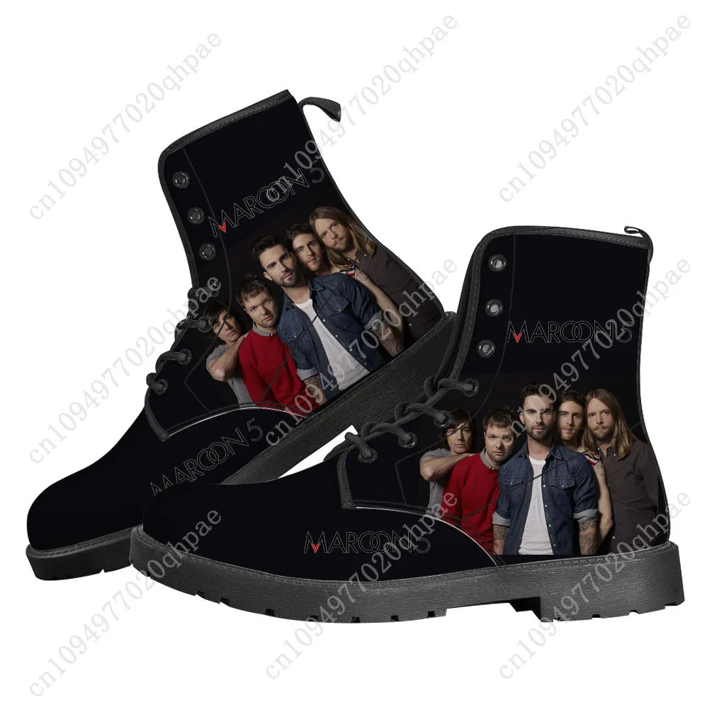 Maroon 5 Boots Mens Womens Teenager Shoes Casual Boot Outdoor Light High Quality Couple Print on Demand Customize Shoe