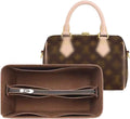 Felt Purse Organizer Insert for LV Neverfull PM, Speedy 25/30/35 Tote, Zippered Handbag Liner Shaper