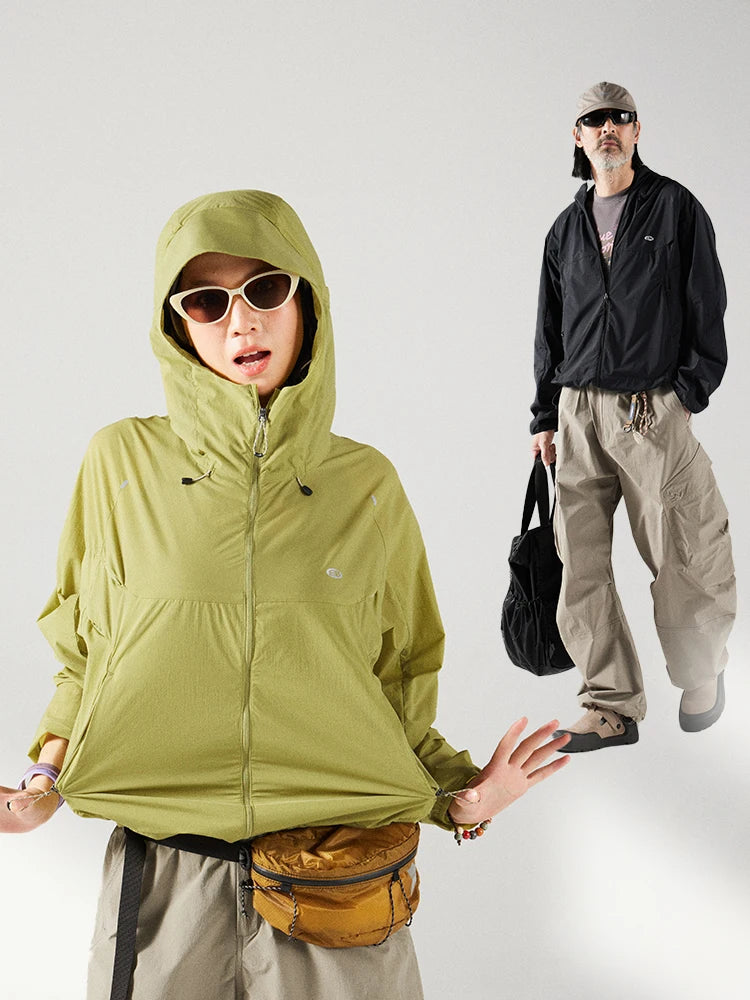 Nothomme Blue Spring Summer Lightweight Breathable UV Protection Outdoor Jaet Men's Hat Sunscreen Clothing Couple's Sun Pro...