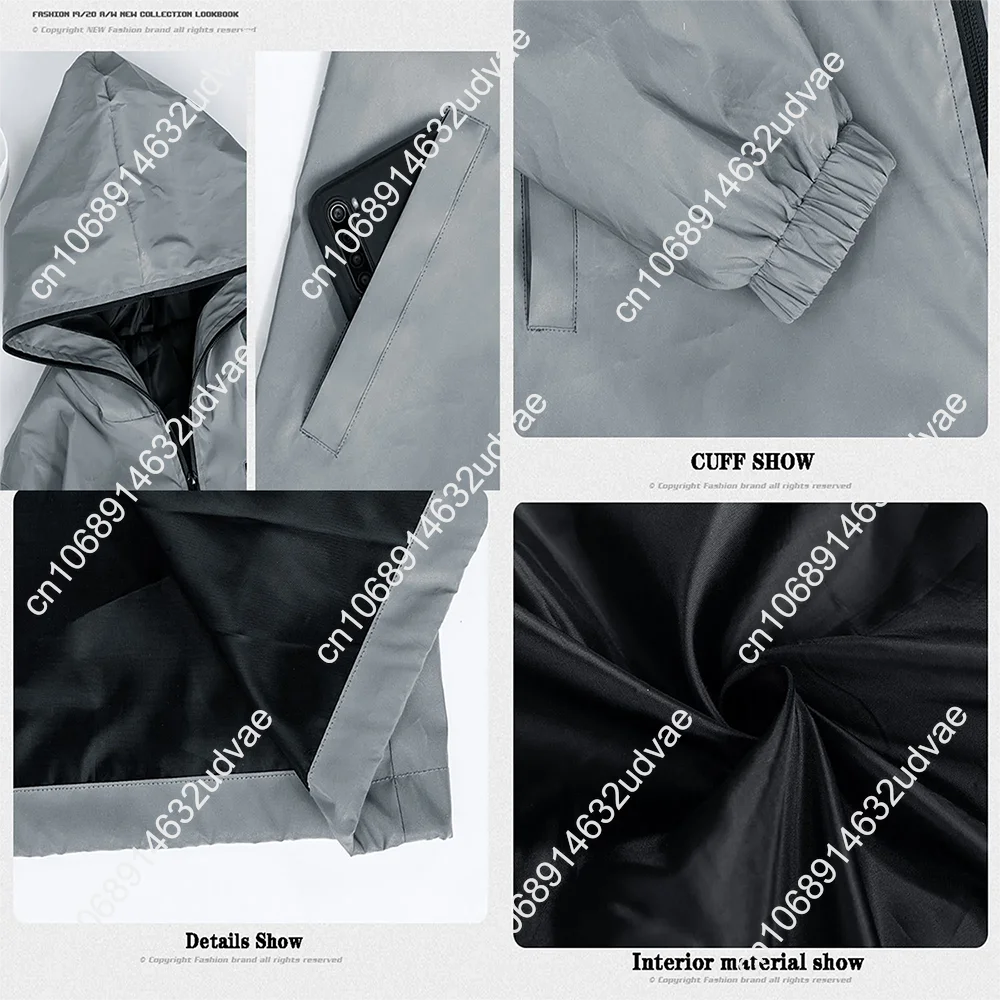 Empowered Women Empower Women Reflective Jacket Mens Womens Coat Hooded Windbreaker Runing Pocket Zipper Customized Hoodie