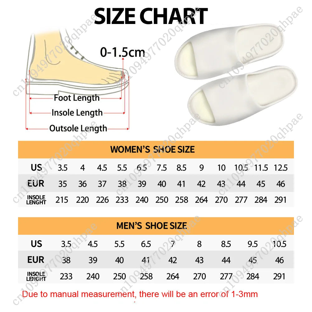 Maroon 5 Custom Made Soft Sole Sllipers Home Clogs Step On Water Shoes Mens Womens Teenager Bathroom Beach Step In Slliper