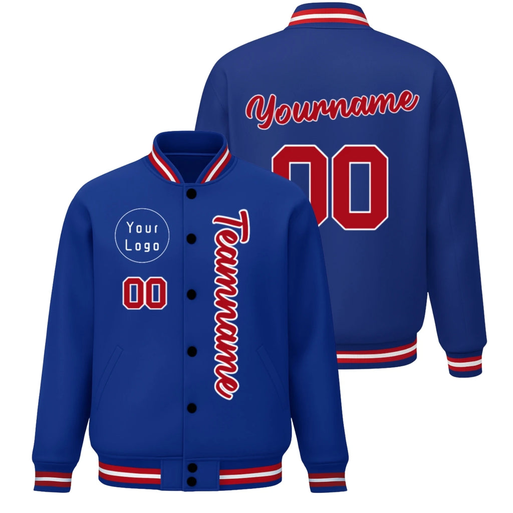 Custom  Jacket  Letterman Bomber winter warm Baseball diy Coat Personalized print Text Logo for Men