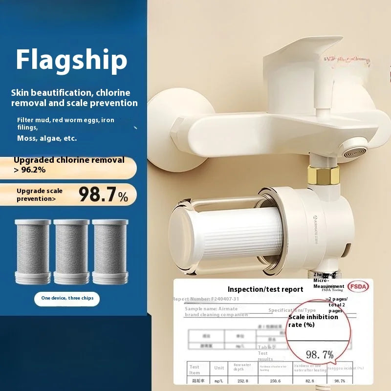Pre-shower head, shower set for home use, scale and chlorine removal faucet, bathroom water purifier, water filter