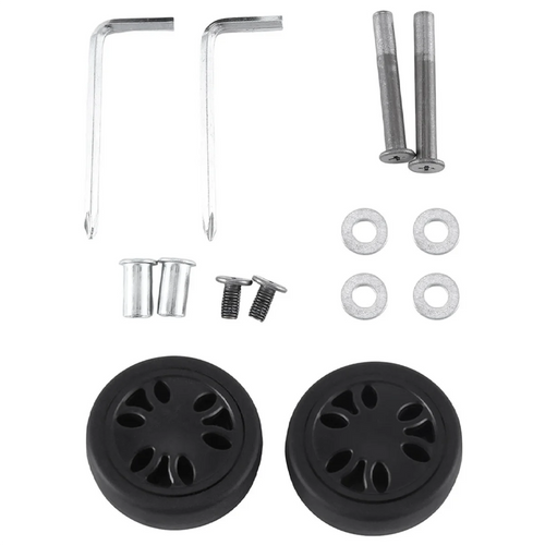 ABQR 50X15mm Luggage Wheels Replacement Wear PU Caster Suitcase Replacement Wheels Luggage Wheel Universal 6mm 8mm