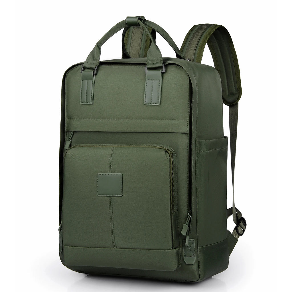 Toposhine Multifunctional Business Backpack Stylish Nylon Laptop Backpack with Multiple Pockets Durable Travel Work Bag Commute