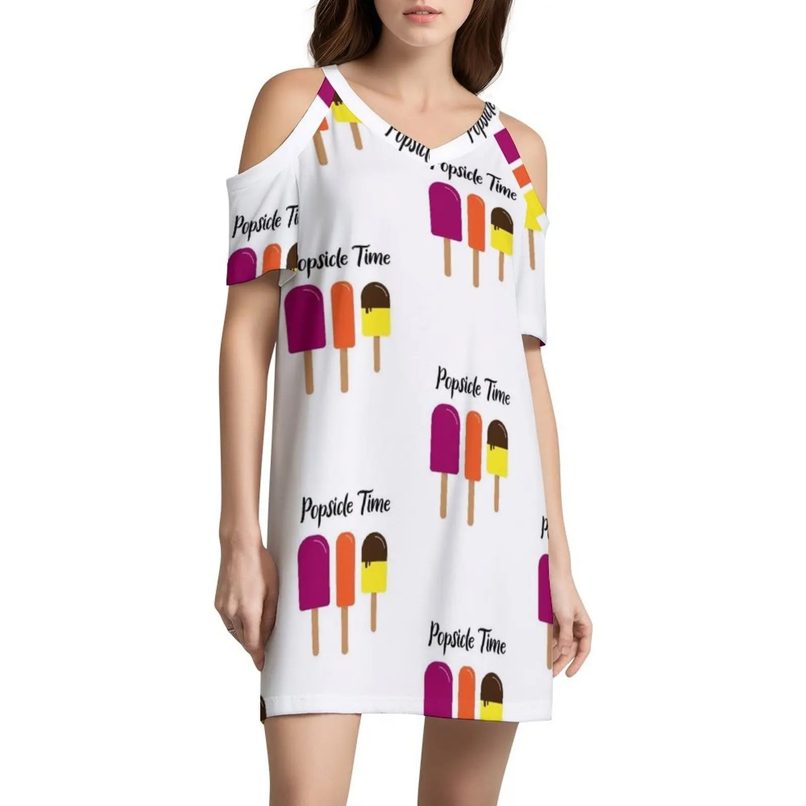 Summer Popsicle Summer Is Popsicle Time Women's Streetwear Party Dress Trendy Print Club Clothing For Female Summer Is Popsicle