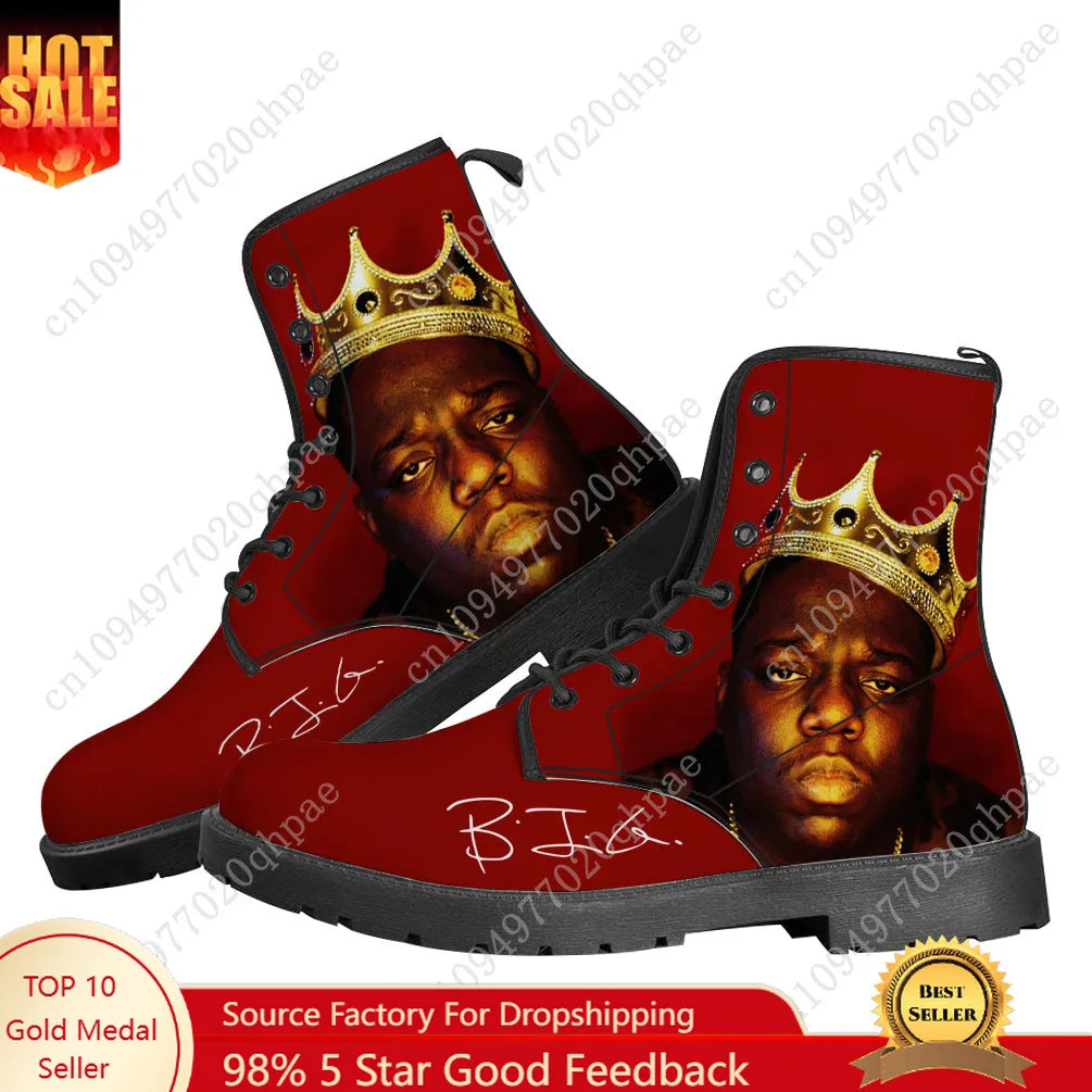 The Notorious B.I.G Boots Mens Womens Teenager Shoes Casual Boot Outdoor Light High Quality Print on Demand Customize Shoe
