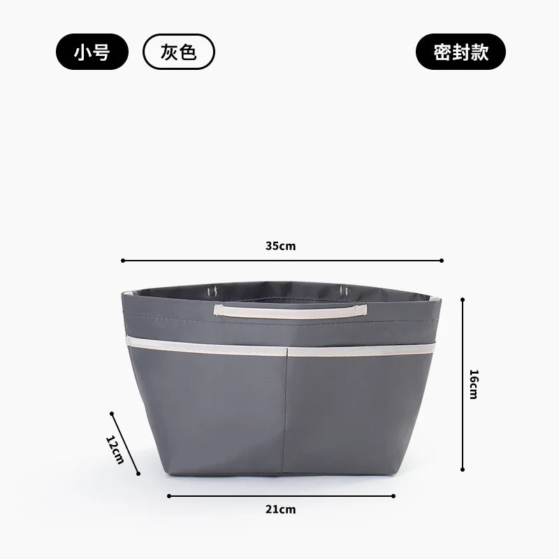 New Nylon Mesh Inner Bag  Lager Capacity Anti-Collapse Tote Liner Bag  Multi-Pocket Expand Space Insert Bag Compartments