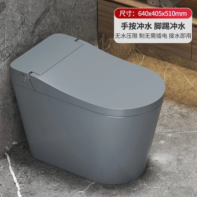 Retro red color ordinary toilet household no water pressure limit creative silent flush toilet