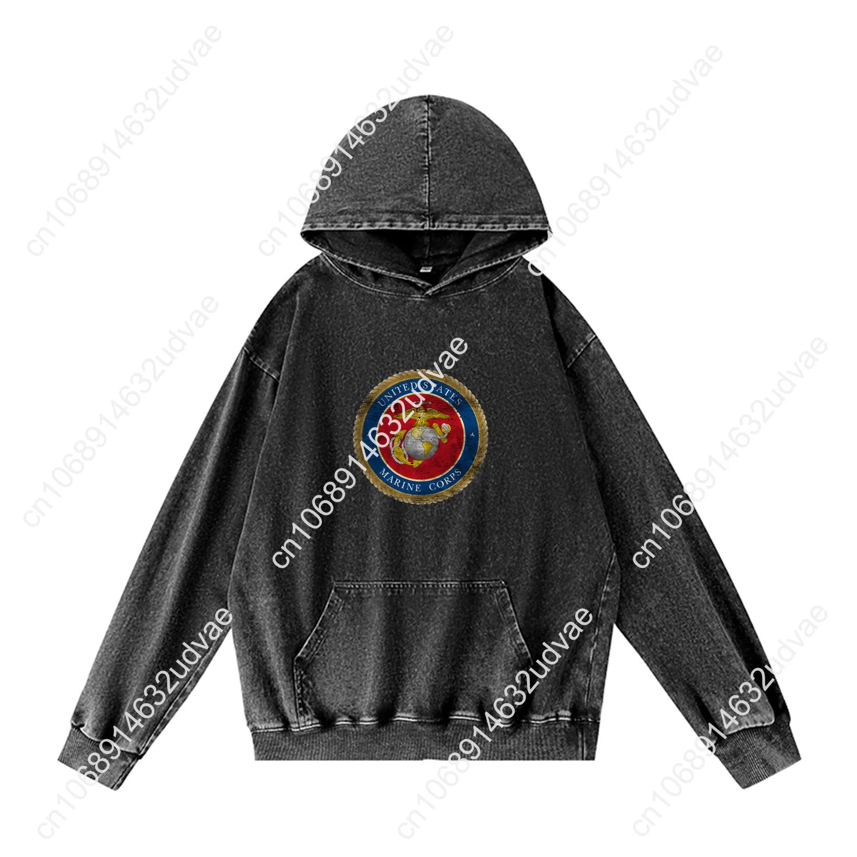 United States Marine Corps Hoodies Retro Hooded Sweatshirt Man Woman Teenager Vintage Pullover Sweat Shirt with Customized Tops