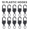 1-20PCS Outdoor Retractable Key Chain Mountaineering Buckle Key Chain Anti-loss Anti-theft High Rebound Metal Easy To Pull