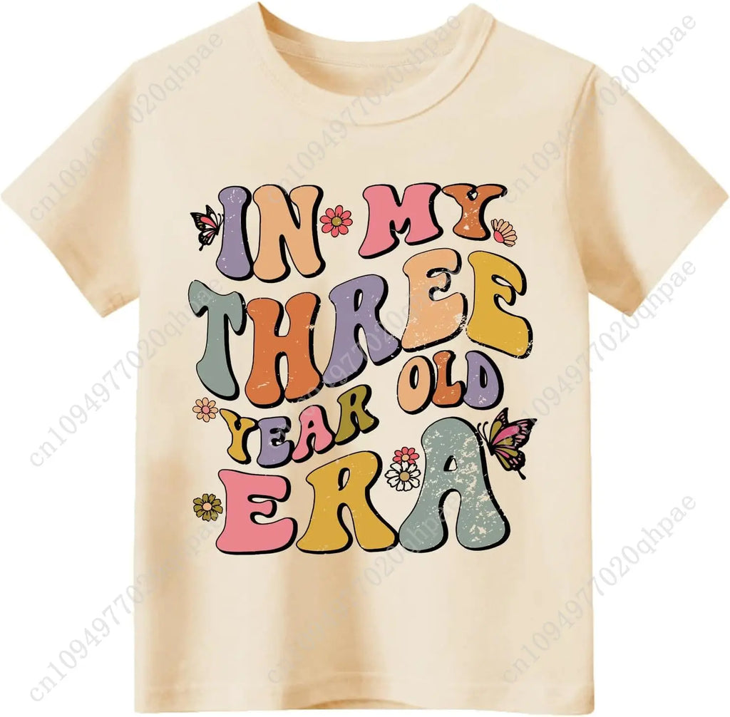 Toddler Boys Girls 3rd Birthday Shirts for Baby Kids 3 Years Old Birthday Outfit for Party Short Sleeve Tshirt