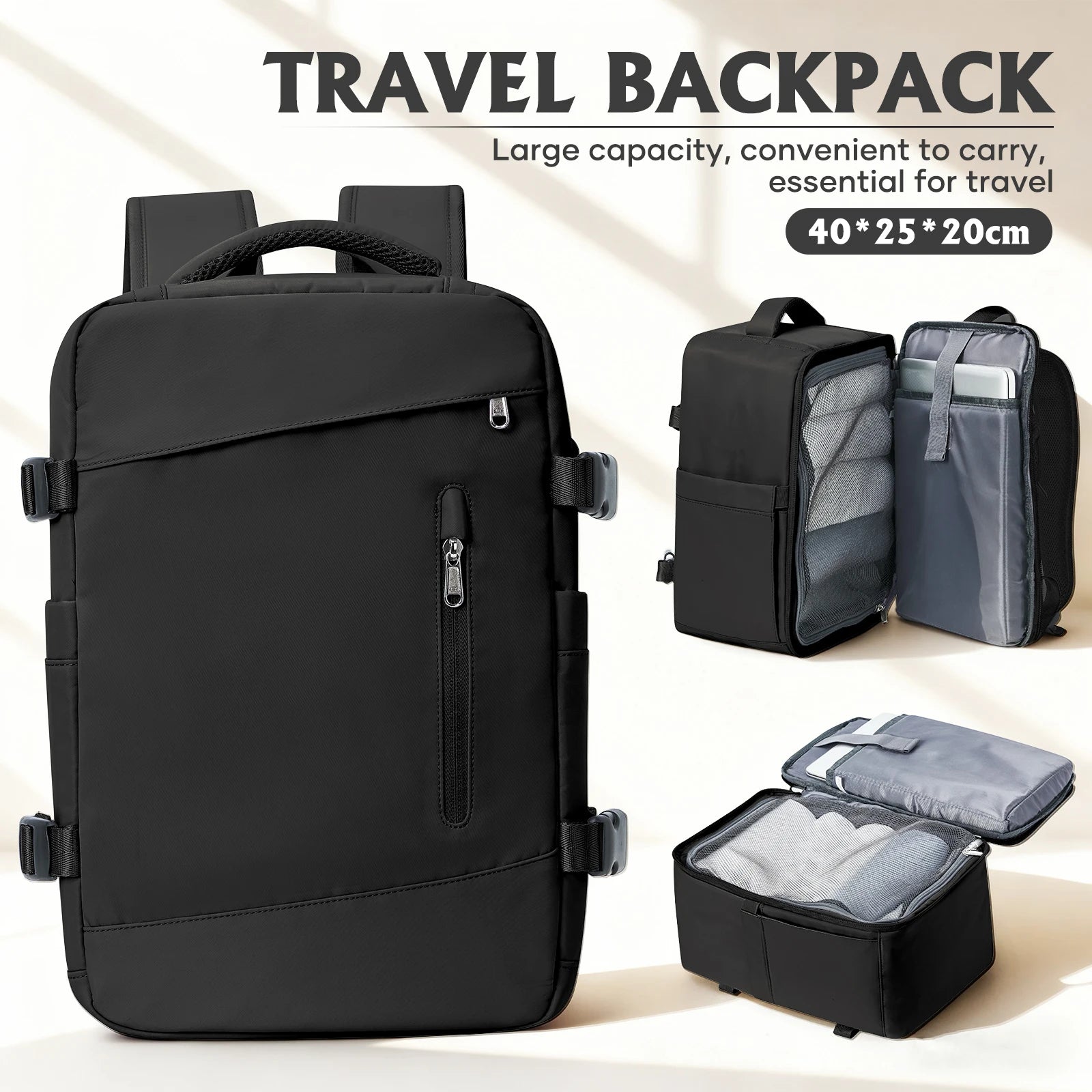 Ryanair 40x20x25 Airplane Travel Backpack, Hand Luggage Bags Suitcase Cabin Bag Aircraft Men Business Laotop Backpack Carry On
