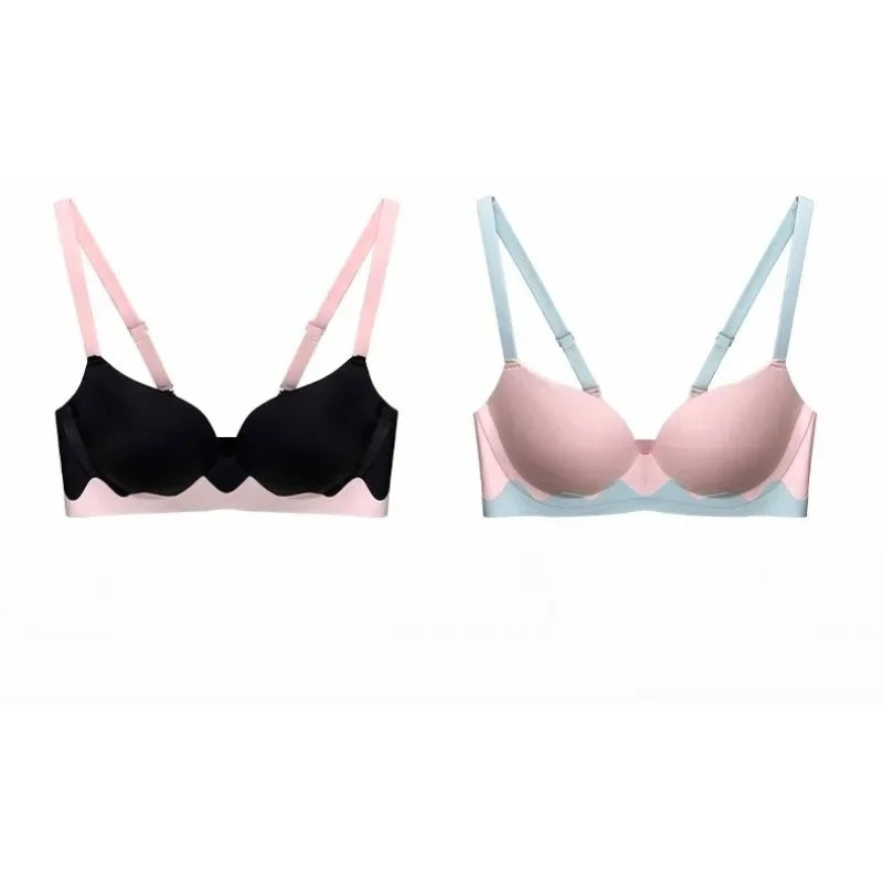 Japanese Kawaii Lingerie Bras for Girls, Dopamine Cute Seamless Bra & Sexy, Push Up Bralette Small Chest, Comic Anime Bestseller