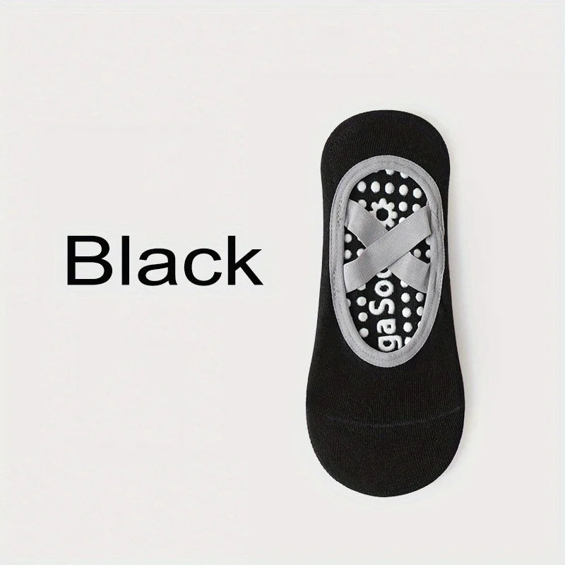 1Pair Yoga Socks Cross Fitness Sports Dance Socks Non-slip Dispensing