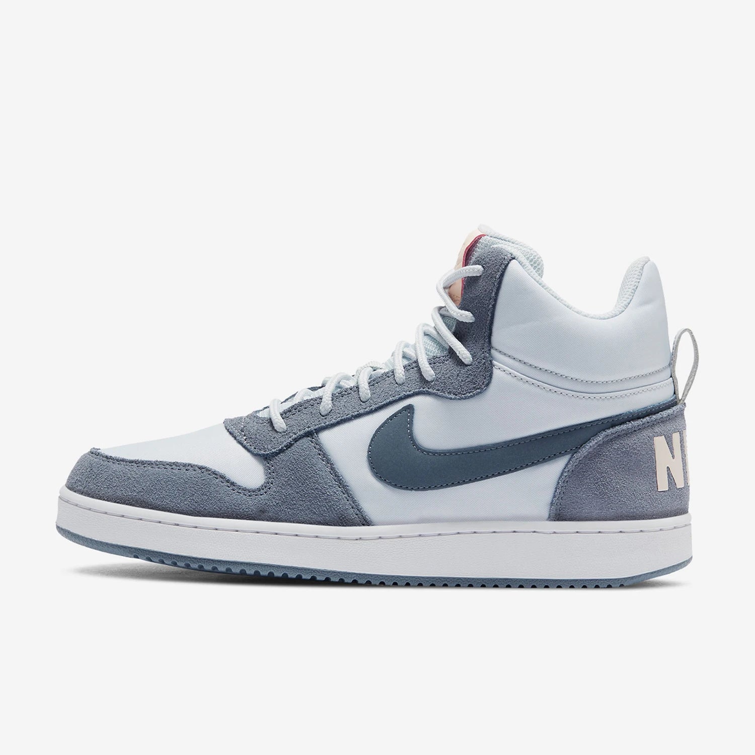 Nike official authentic COURT BOROUGH women's casual wear-resistant mid top board shoes 844907-005