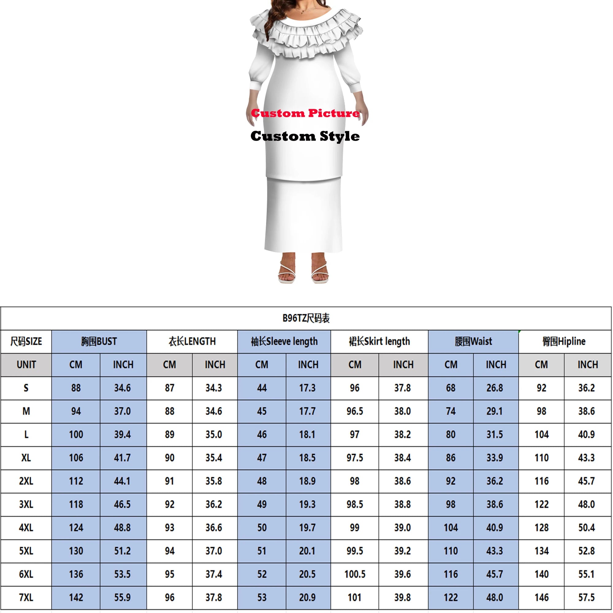 Casual Family Wear Elegant Lotus Leaf Lace Mid-Sleeved Fitted Puletasi Suit Dress Women'S Dress Polynesian Custom Men'S Shirt