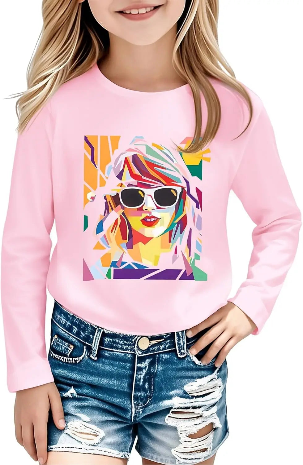 Girl Country Music T-Shirt - Kids Singer Letters Graphic Birthday Shirts Gifts Fan Song Tour Concert Outfit Top