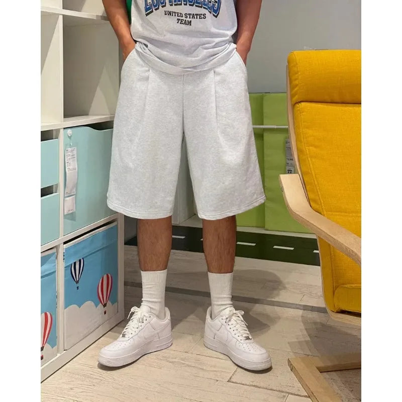 American Street Sports Loose Shorts Men's Casual Hip Hop Sports Trend Fashion Streetwear Shorts short pants men