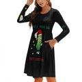 Have A Pickle Ball Party Christmas Korean Style Dress For Women Elegant Casual Dress For Party Or Daily Wear Marvacousins246
