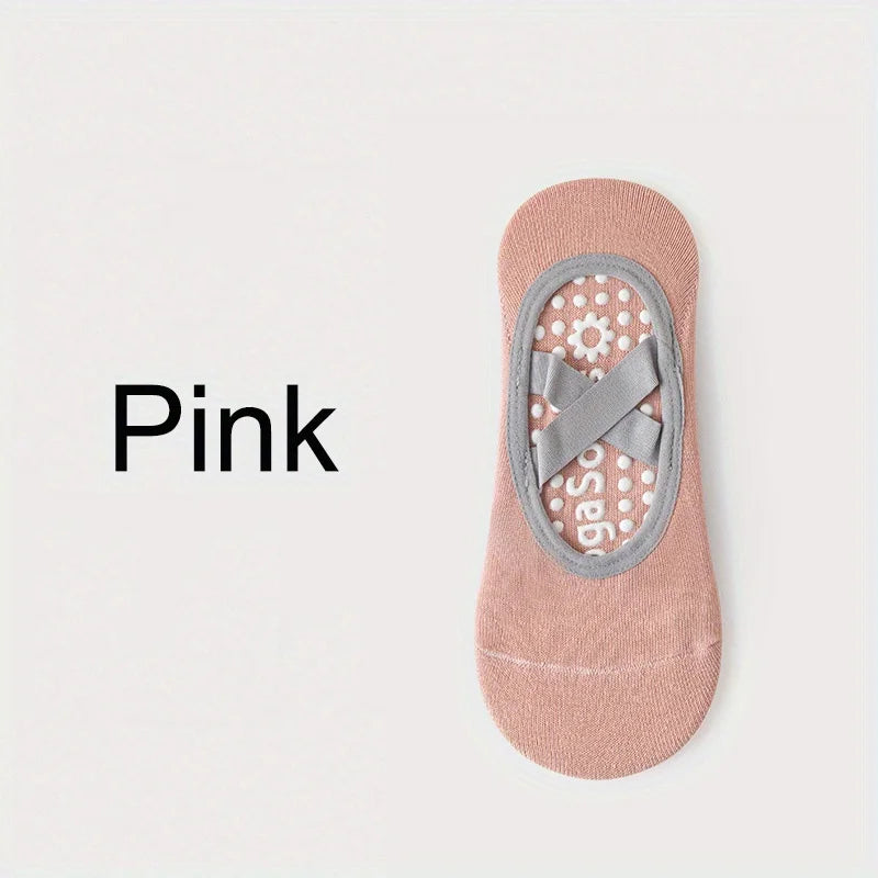 1Pair Yoga Socks Cross Fitness Sports Dance Socks Non-slip Dispensing