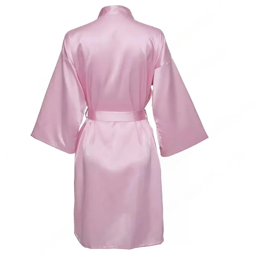 Personalized Name Bridesmaid Robes Bride Gift Bride Robe Gift Satin Robe Bride Dressing Gown Bridal Party Robes Wedding Robe
