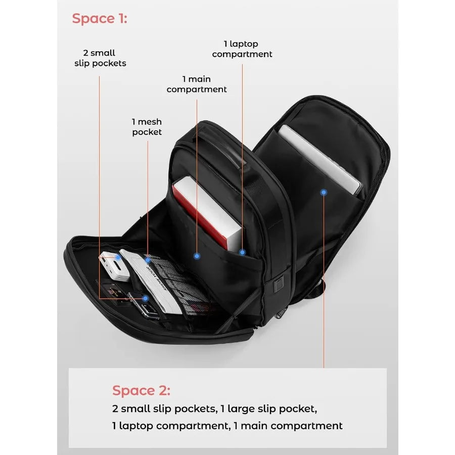 Gelrova LuminaPack X1 LED Backpack Lightweight Anti-Theft Travel-Friendly 15.6-Inch Laptop Compartment Customizable LED Display