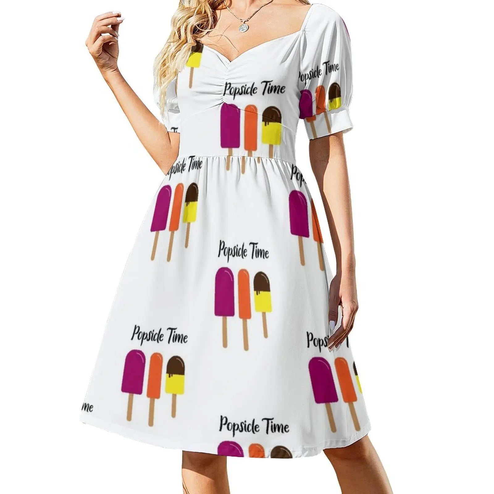 Summer Popsicle Summer Is Popsicle Time Women's Streetwear Party Dress Trendy Print Club Clothing For Female Summer Is Popsicle