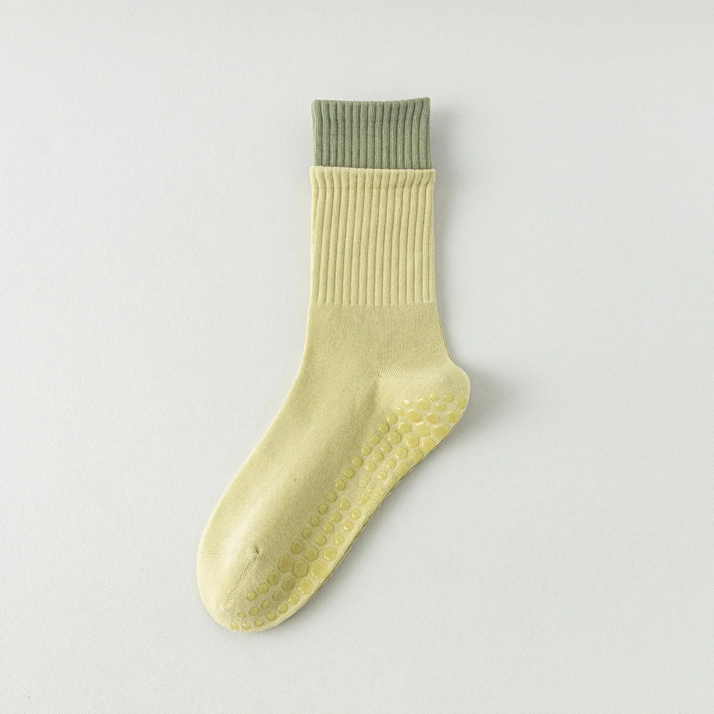 Color Matching Yoga Socks Non-slip Professional Women Pilates Sports Socks Knitted Cotton Gym Fitness Indoor Workout Floor Socks