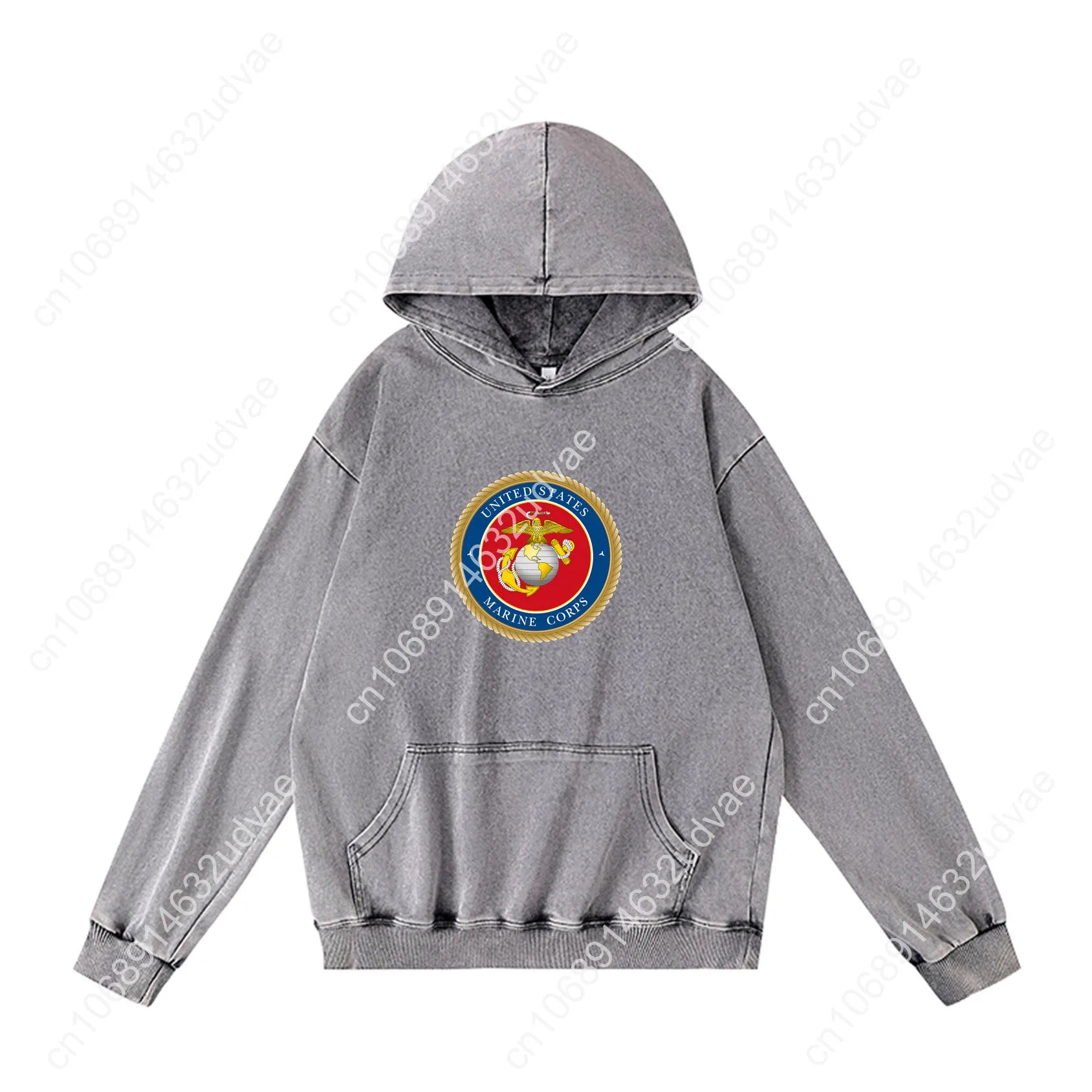 United States Marine Corps Hoodies Retro Hooded Sweatshirt Man Woman Teenager Vintage Pullover Sweat Shirt with Customized Tops