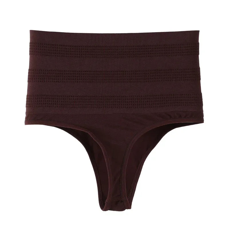 High Waist Tummy Control Panties Women Thong Panty Shaper Slimming Underwear Butt Lifter Belly Shaping Cincher Brief Body Shaper