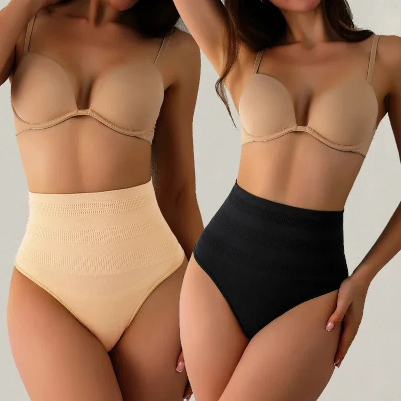 High Waist Tummy Control Panties Women Thong Panty Shaper Slimming Underwear Butt Lifter Belly Shaping Cincher Brief Body Shaper
