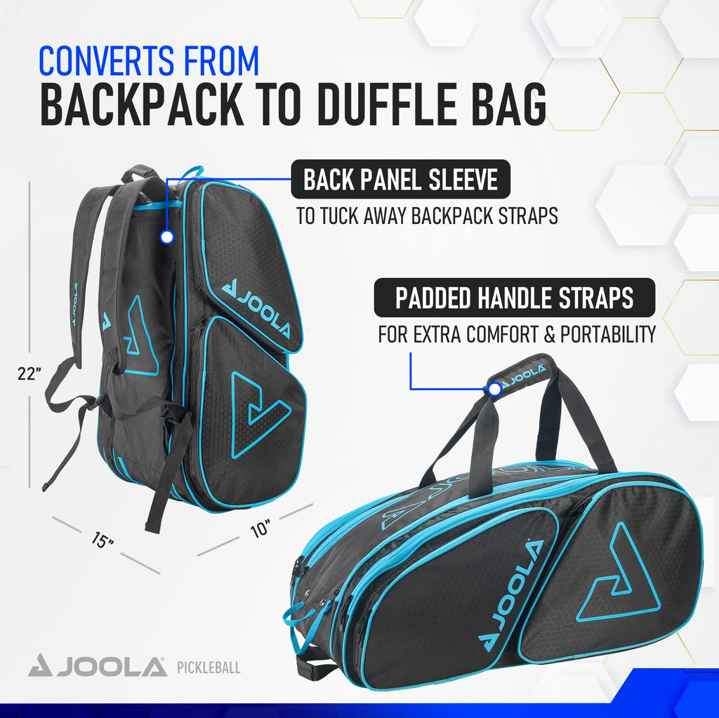 JOOLA Extra-large Capacity Pickleball Bag Can Hold More Than Pickleball Paddles and Accessories Multi-Functional Sports Ball Bag