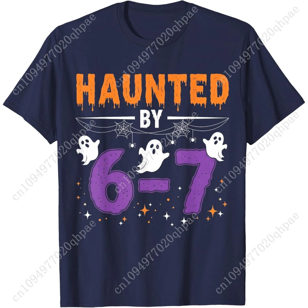 Haunted by 67 Funny Haunted by 6-7 Funny 6 7 Halloween T-Shirt