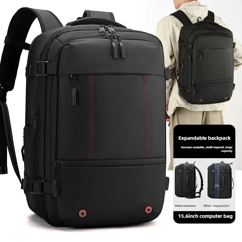 Vacuum Compressed Backpack Universal Dry-Wet Separation Commuter Travel Bag Expandable Laptop Backpack (Airline-Friendly)