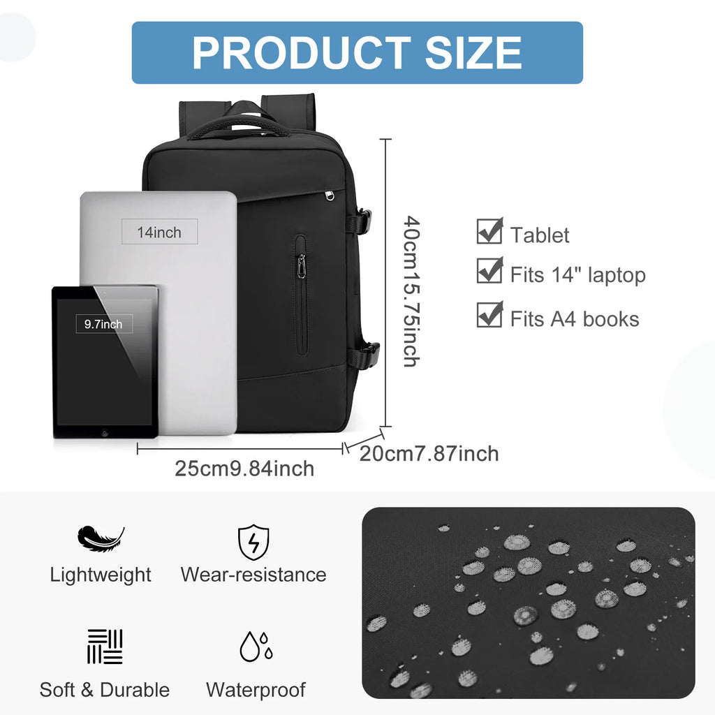 Ryanair 40x20x25 Airplane Travel Backpack, Hand Luggage Bags Suitcase Cabin Bag Aircraft Men Business Laotop Backpack Carry On