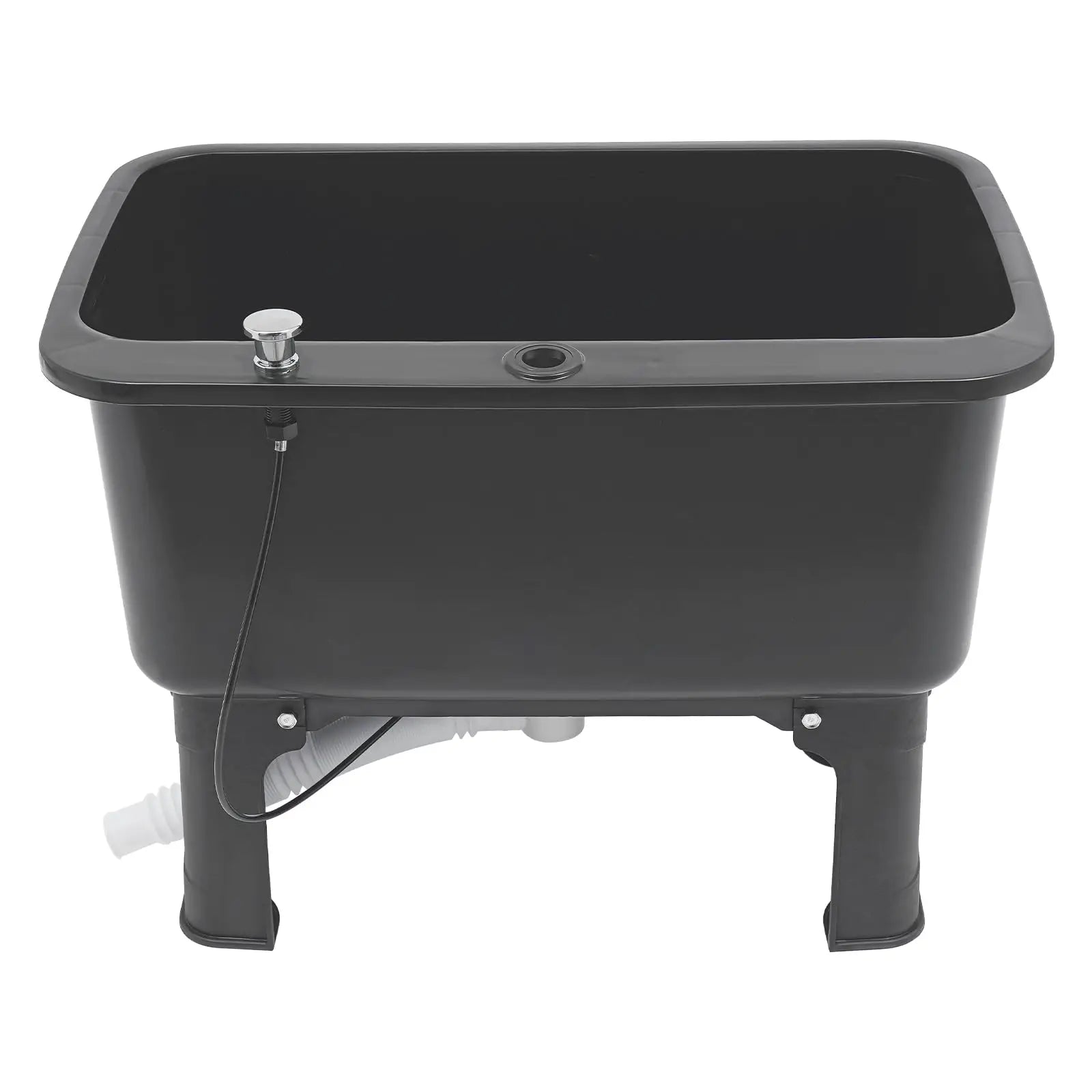 Floor Mop Sink Commercial, Plastic Mop Service Basin, Industrial Mop Bucket Utility Sink for Kitchen Bathroom Business Garages (