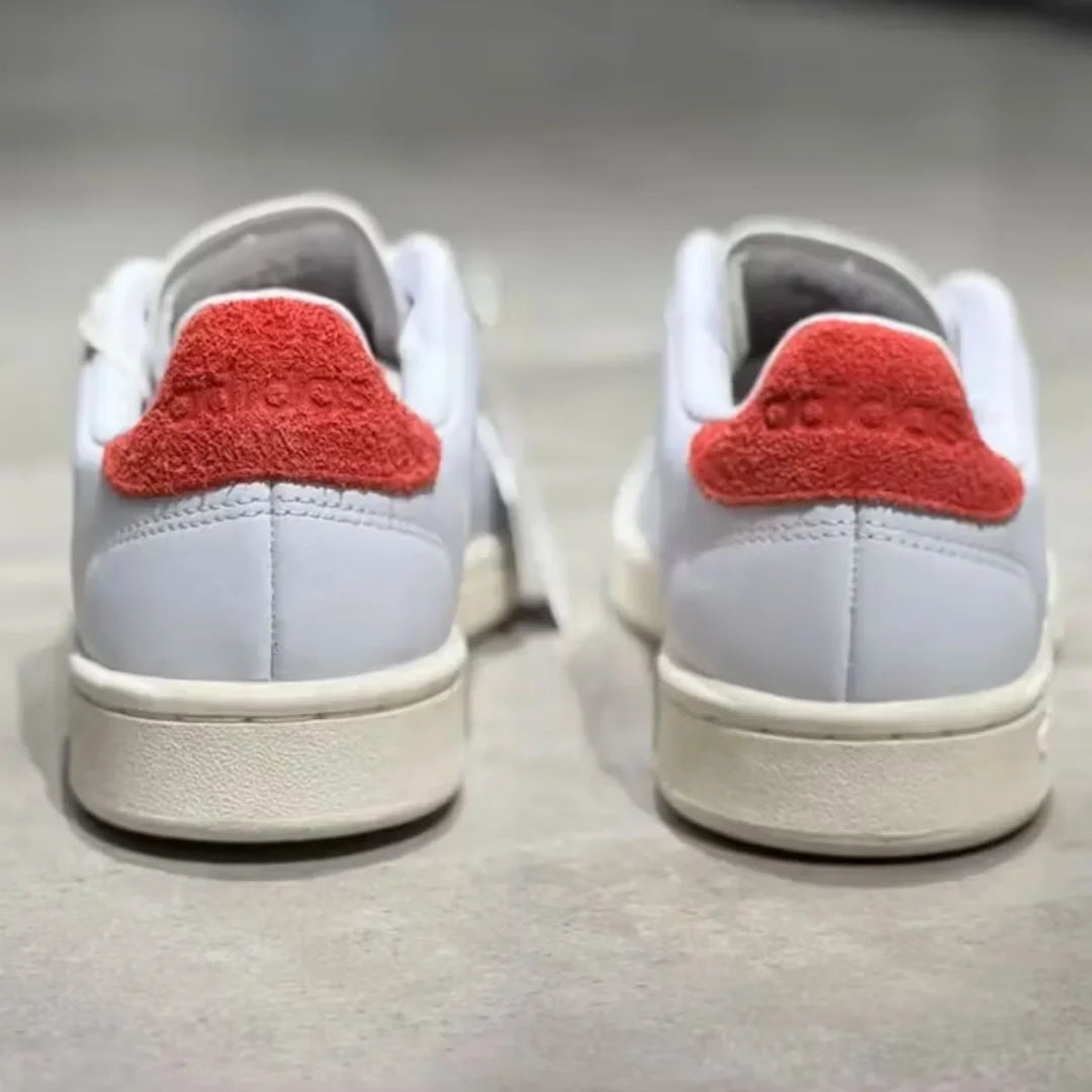 Adidas New Strong Grip Lightweight Outdoor Men's Skate Shoes Neo Lightweight Comfortable Everyday Low-Top Sneakers Pure White Simple Color Scheme Fashionable Versatile Commuting Casual Flat Shoes Styling Essential Fy8808