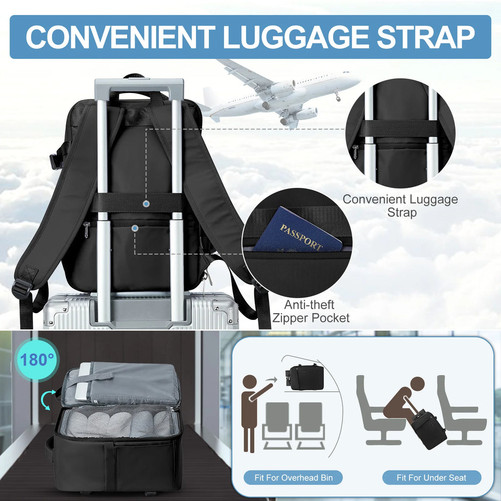 Ryanair 40x20x25 Airplane Travel Backpack, Hand Luggage Bags Suitcase Cabin Bag Aircraft Men Business Laotop Backpack Carry On