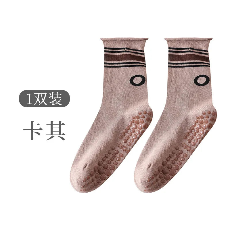 New Professional Pilates Socks Women Yoga Socks Anti Slip Cotton Sweat Absorbing Boneless Indoor Dance Fitness Sports Socks