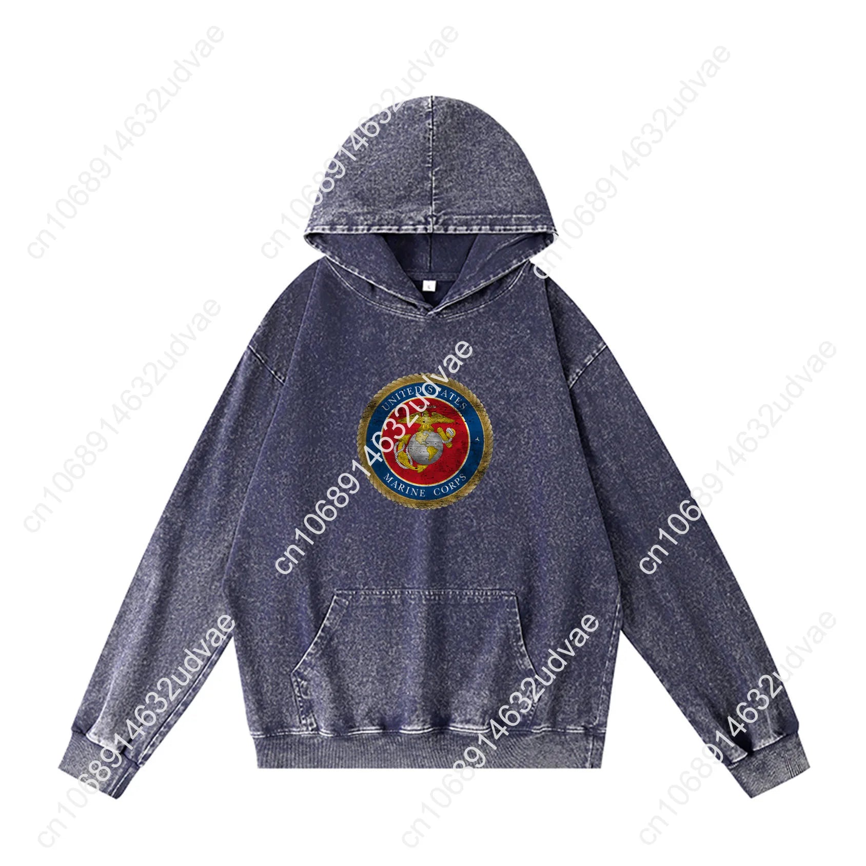 United States Marine Corps Hoodies Retro Hooded Sweatshirt Man Woman Teenager Vintage Pullover Sweat Shirt with Customized Tops