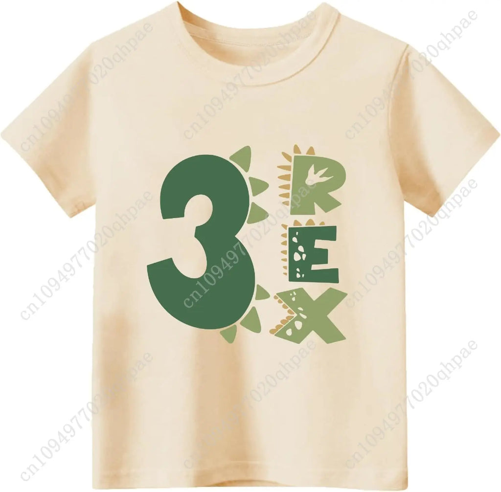 Toddler Boys Girls 3rd Birthday Shirts for Baby Kids 3 Years Old Birthday Outfit for Party Short Sleeve Tshirt