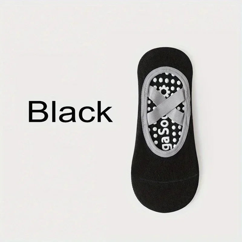 1Pair Yoga Socks Cross Fitness Sports Dance Socks Non-slip Dispensing