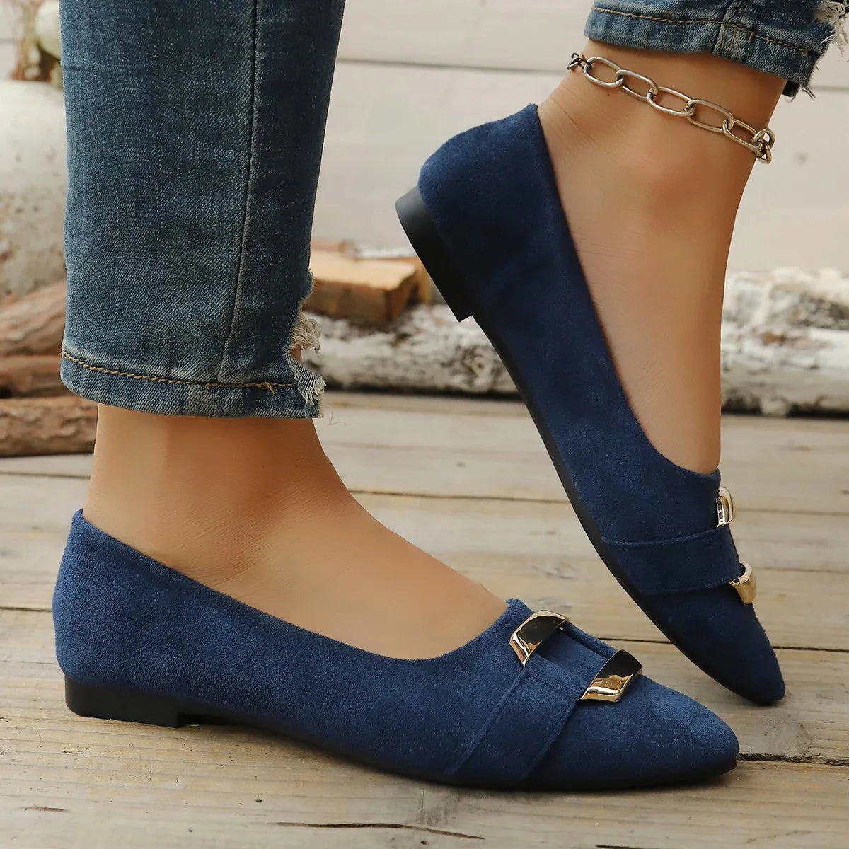 Spring and Autumn Elegant Pointed Sexy Low Heel Casual Shoes Fashionable Best Selling New Comfortable Women's Single Shoes