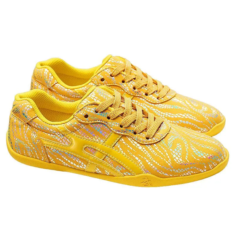 Branded Unisex Professional Martial Arts Fitness Shoes Soft Bottom Non-slip Walking Shoes Chinese Taiji Performance Shoes