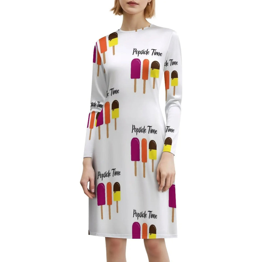 Summer Popsicle Summer Is Popsicle Time Women's Streetwear Party Dress Trendy Print Club Clothing For Female Summer Is Popsicle