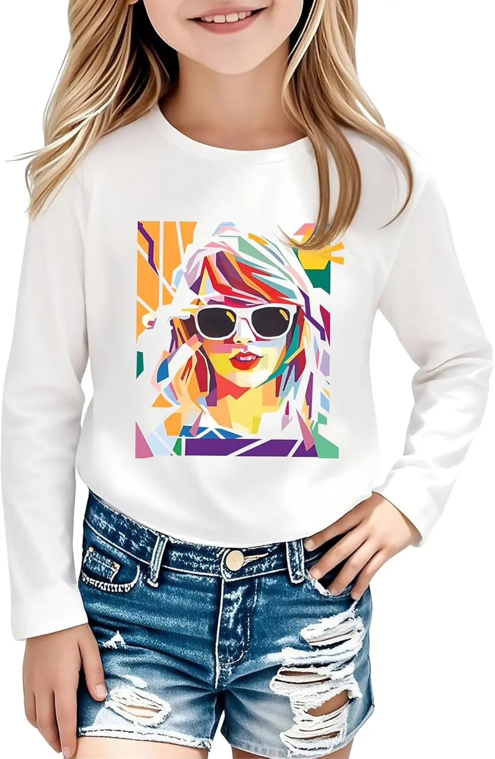Girl Country Music T-Shirt - Kids Singer Letters Graphic Birthday Shirts Gifts Fan Song Tour Concert Outfit Top