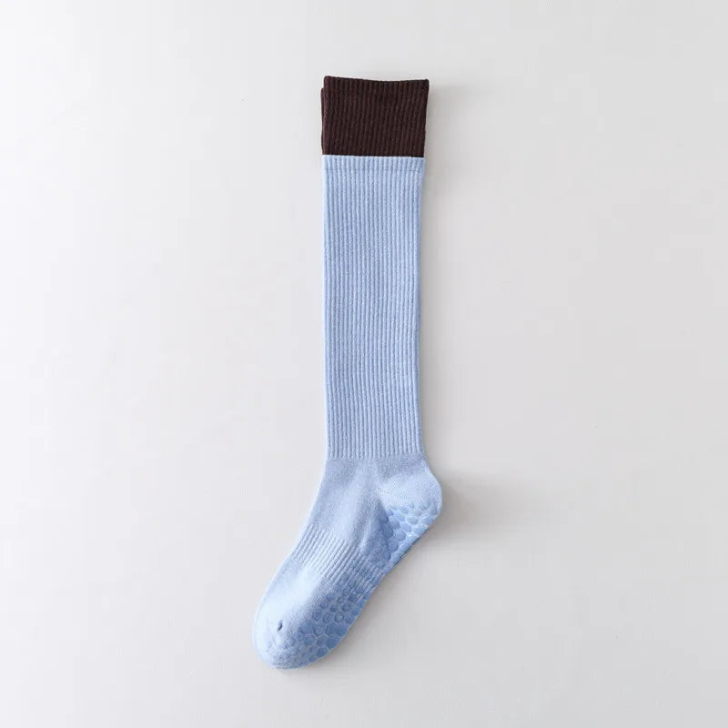 New Long Tube Compression Stockings Women Yoga Socks Anti Slip Calf Socks Professional Pilates Indoor Sports and Fitness Socks