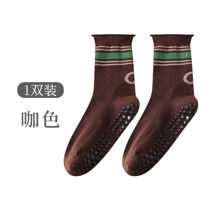 New Professional Pilates Socks Women Yoga Socks Anti Slip Cotton Sweat Absorbing Boneless Indoor Dance Fitness Sports Socks